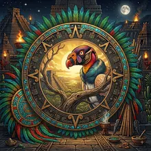 Ilustración de Cozcacuauhtli