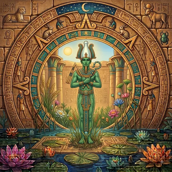 Ilustración de Osiris