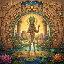 Ilustración de Amón-Ra