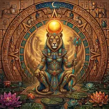 Ilustración de Sekhmet