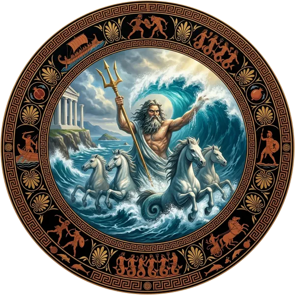 Ilustración de Poseidón