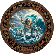 Ilustración de Poseidón